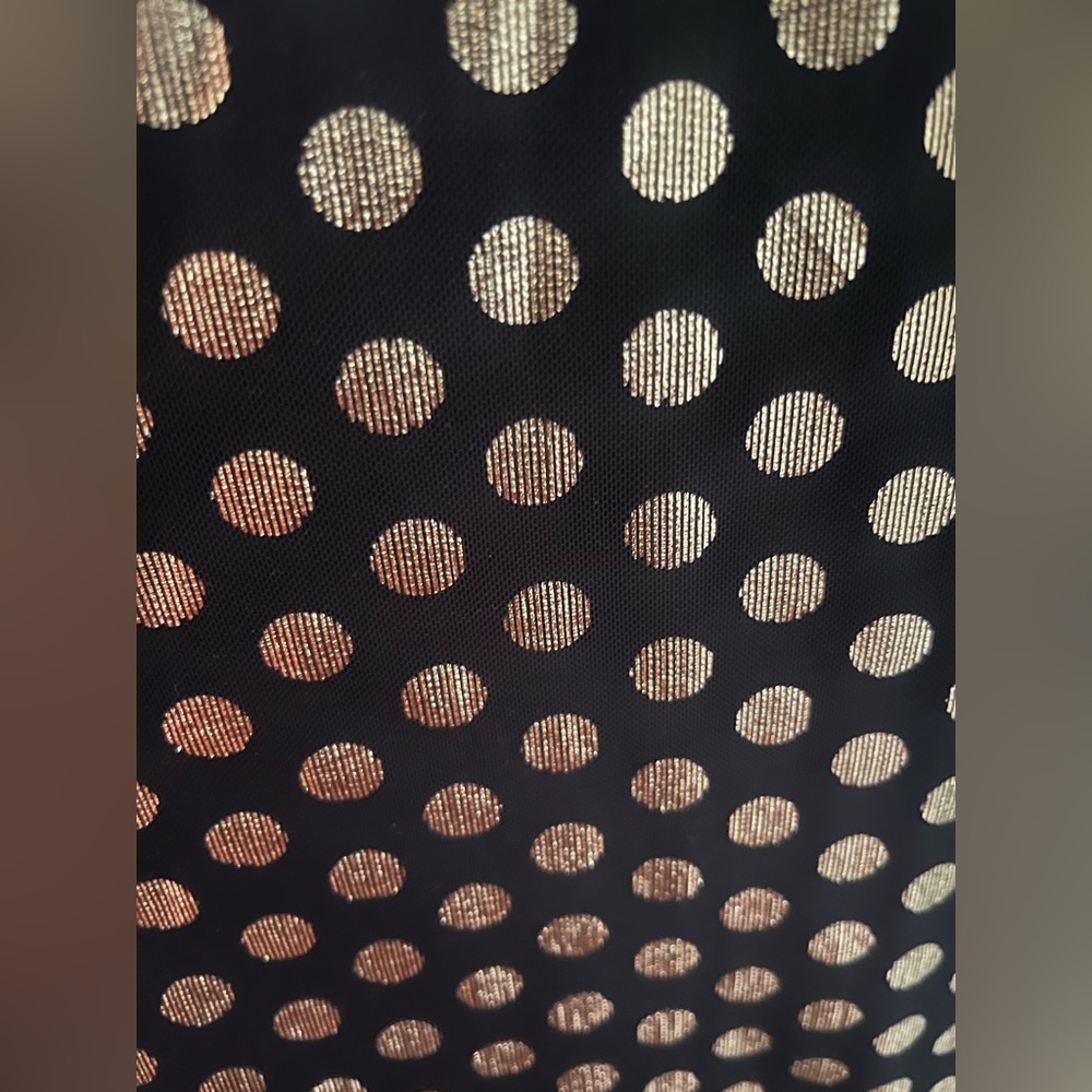Torrid Black Polkadot Gold Flutter Sleeve Mini Dress, Large, NWT! - Picture 15 of 16